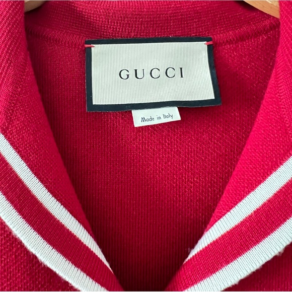 GUCCI WOOL DRESS WITH CONTRAST TRIM - Picture 3 of 7